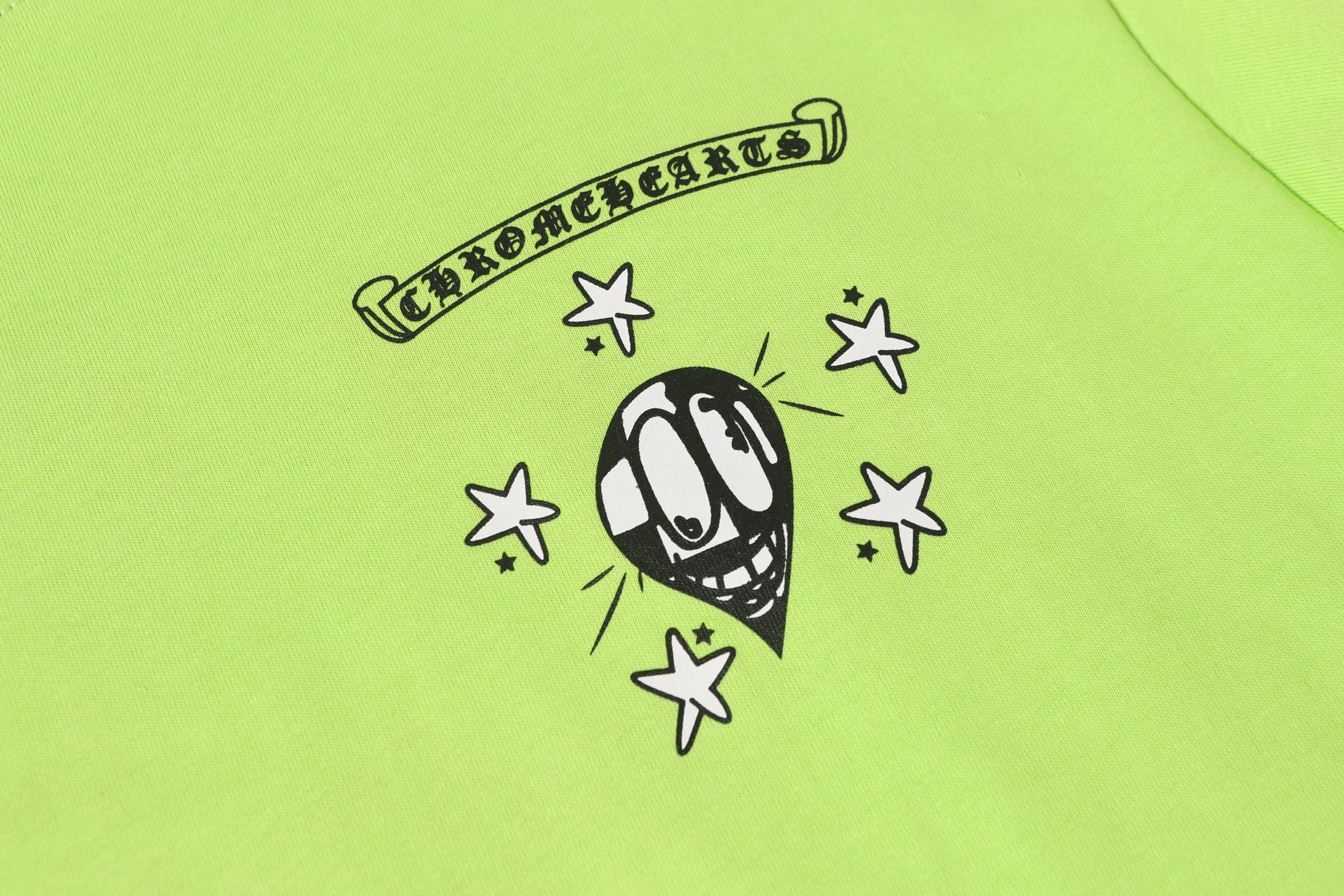 P160 Cross-border model, please do not place an order if you are looking for quality - Chrome Hearts/Chrome Hearts Sanskrit graffiti printed popular long-sleeved T-shirt - High weight, high density and high quality. The wool is soft, delicate and skin-friendly. Soft and silky to the touch. It has excellent warmth and skin-friendly properties. - Custom-woven and custom-dyed, no color difference, no matter the fabric or workmanship details. Overwhelms the ordinary version on the market -Colour: fluorescent green -Size: S M L XL